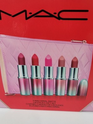 MAC 5 MACXIMAL MATTE FULL SIZE LIPSTICKS *Gift Set* / .12 oz each