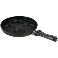Baf 4-Mulden-Pfanne 26 Cm Induktion Griff Abnehmbar Aluguss Antihaft Bratpfanne