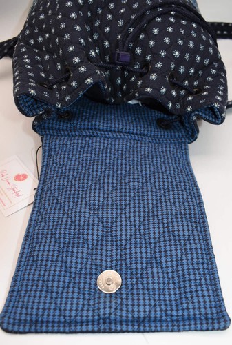 Vintage Vera Bradley Mimi Rucksack im Muster "Seaport Navy" - Bild 6 von 12
