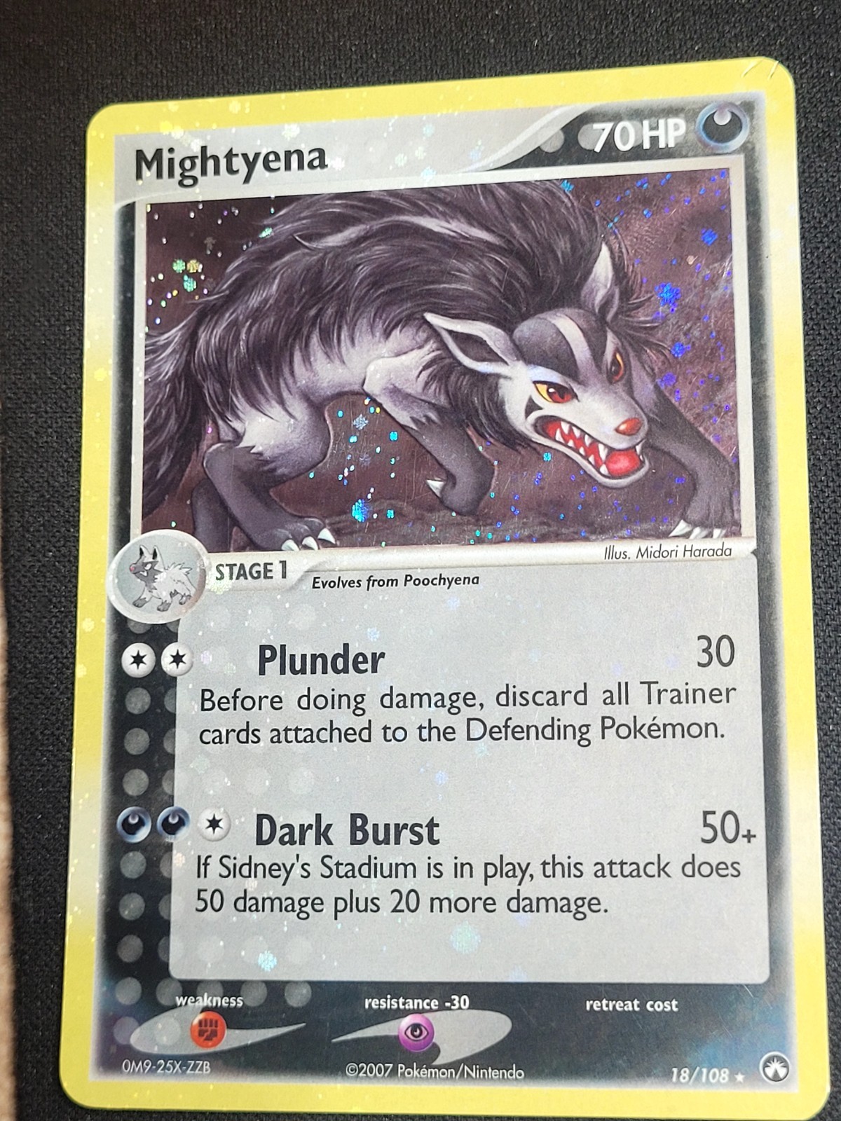 Mightyena Pokémon Tcg - Ex Power Keepers - Holo Rare 18/108 LP