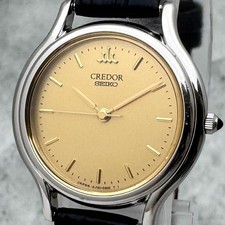 Seiko Credor 4J81-0A40 Gold Dial Quartz Watch Replacement Band