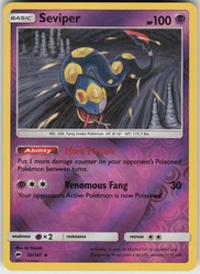 Seviper 50/147 Burning Shadows Reverse Holo Uncommon