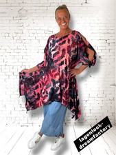 Tunique A-Ligne Lagenlook Sans Épaules Jaquard Jersey 44-46-48-50-52-54