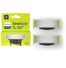Image of Philips OneBlade 2x Original Replacement Blades QP220/50 Twin Pack New UK