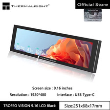 TROFEO VISION LCD IPS Full-Color LCD Screen  9.16 Inches/Magnetic/1920 480 Resolu