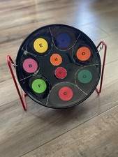 Panland Steel pan steel Drum Multicolor On Black 9 Notes 10  With STAND