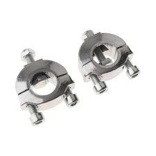 2Pcs Handlebar Riser Clamp 7/8'' 22mm with Bolts Handlebar Bar Riser Clamp