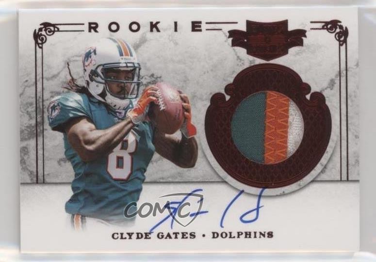 Clyde Gates Panini Limited #230 Signed Jersey