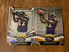 (2) Torrey Smith RC 2011 Topps Platinum Die-Cut & XFractor Rookie Lot CombineShp