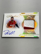 Bam Adebayo Auto Game Worn Used Jersey Patch /10 Heat 2025 Flawless Signature sp