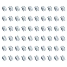 60Pack 5-7mm Double Ear Hose Clamp, Galvanized Steel O Clip Crimp Ring