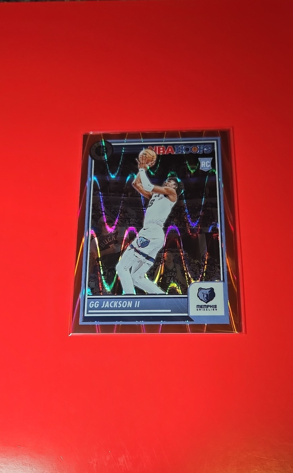 23-24 Panini Nba Hoops Premium Stock  GG Jackson #43 Red Seismic Prizm /199 (RC)