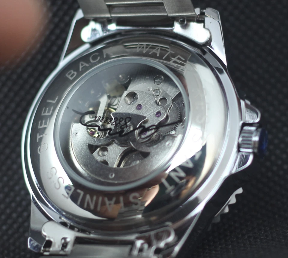 Beautiful Emporio Armani Automatic In Green Dial With Rotating Bezel Men's Watch - Image 2 of 4