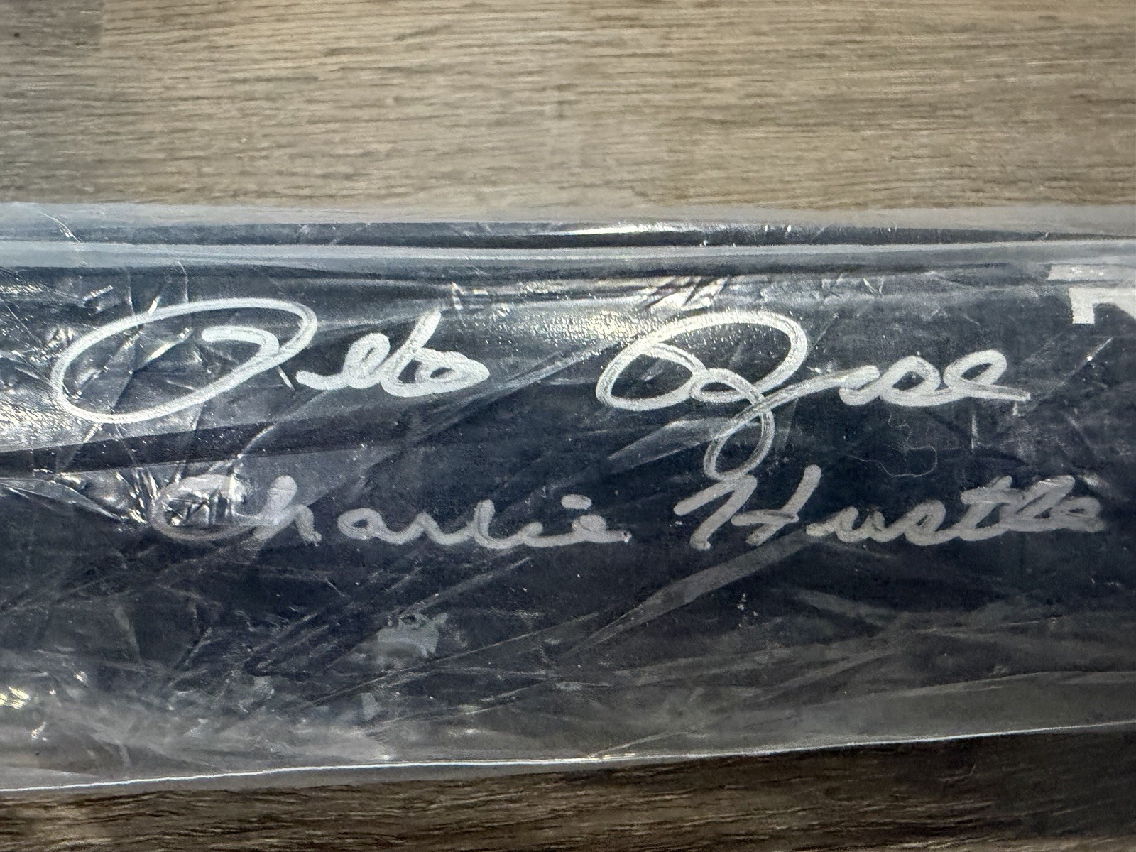Pete Rose Signed Autographed Rawlings Baseball Bat w/ Charlie Hustle Inscription
