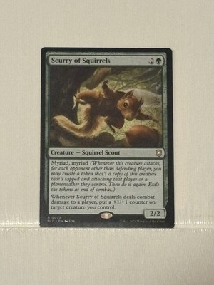 MTG Scurry of Squirrels EX/NM 0033 Commander: Bloomburrow BLC Squirrel Girl 