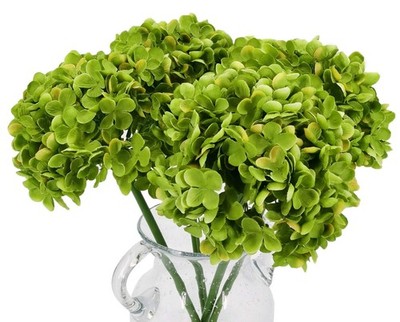 Hortensias artificiales de tacto real de 50 cm con tallo largo Arreglos florales