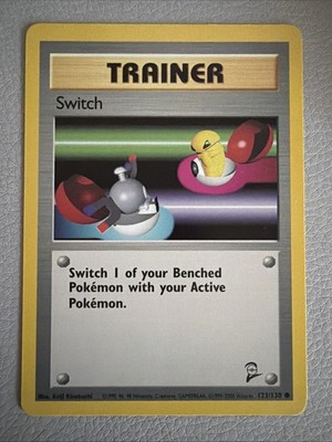 SWITCH - 123/130 - Base Set 2 - Pokemon Card - NM