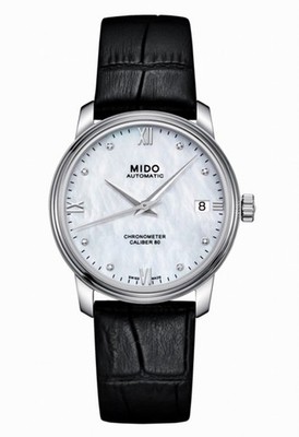 Mido Baroncelli Damenuhr Automatik Cal. 80 Chronometer Diamanten M0272081610600