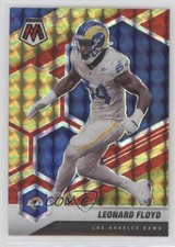 2021 Panini Mosaic Choice Fusion Red & Yellow Prizm 8/80 Leonard Floyd #121 pe8