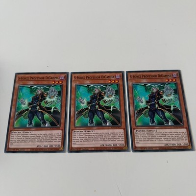Yu-Gi-Oh! S-Force Professor DiGamma BLVO-DE012 Neuwertig 1. Auflage x3