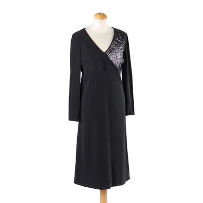 Robe Noire Paillettes Taille M - Italie Années 1960-1970 - Photo 1/4