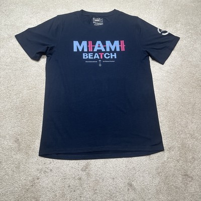 NWOT Virus Miami Beach Fitness Festival T Shirt Mens Medium Blue