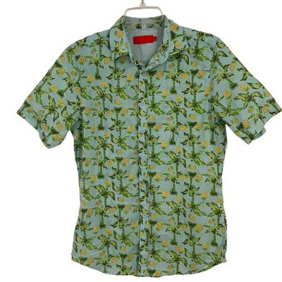 Project Red Men's Button Up Pineapple Shirt Size Small