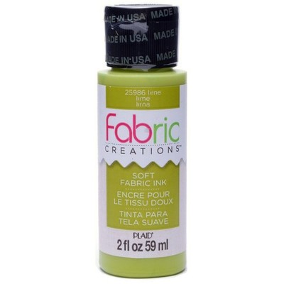 Plaid Fabric Creations Soft Fabric Ink 2oz.-Lime