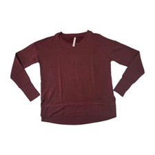 Athleta Coaster Luxe Sweatshirt Spiced Cabernet Burgundy S