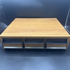 VTG Musicmate Audio Cassette Tape Cabinet Case 3 Drawer 45/72 Holder Storage