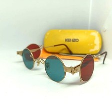 Rare Vintage Kenzo KE2876 Flip Out Sunglasses 90s Gold