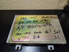1992-1995 HONDA CIVIC EX D16Z6 1.6L VTEC A/T ECU 37820-P28-A52 DEL SOL SI ECM 