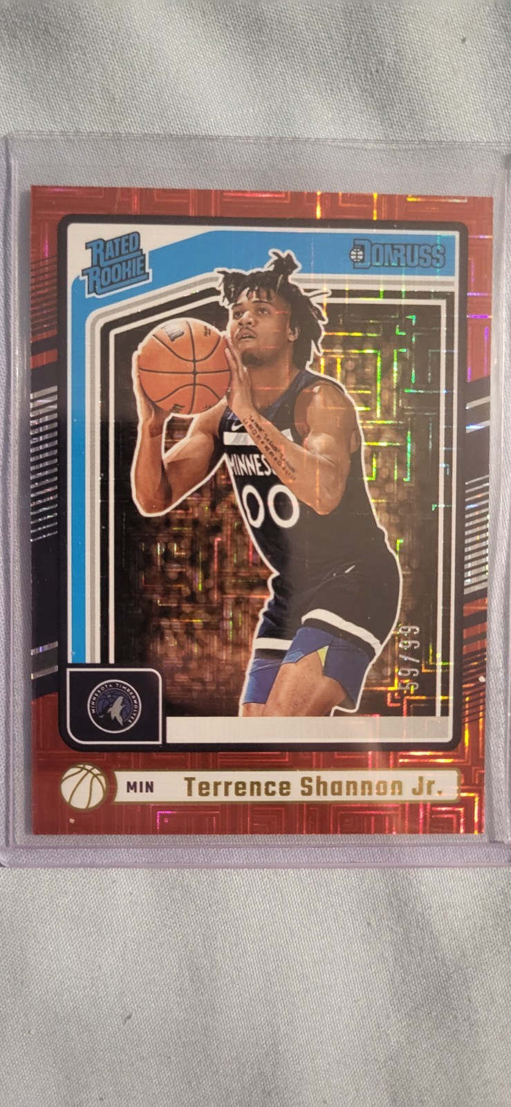 2024-25 Panini Donruss Terrence Shannon Jr. #226 RC Rated Rookie Red Choice /99