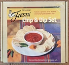 Fiestaware Hostess 2-Piece Chip & Dip Set - 12" Tray with 10 oz. Bowl F-103 Rose