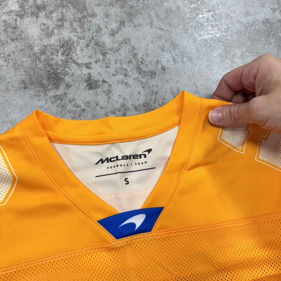 McLaren Formula 1 Team Jersey Mens Small Orange Racing Ricciardo 3 Papaya Fan - Image 4 of 4