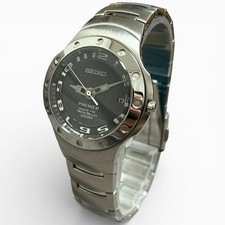 SEIKO PREMIER Kinetic Auto Relay Analog Men's Watch 5J22-0D50 Working