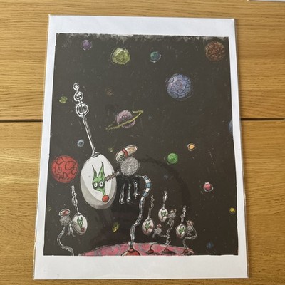 Tim Burton Dogs In Space Print 