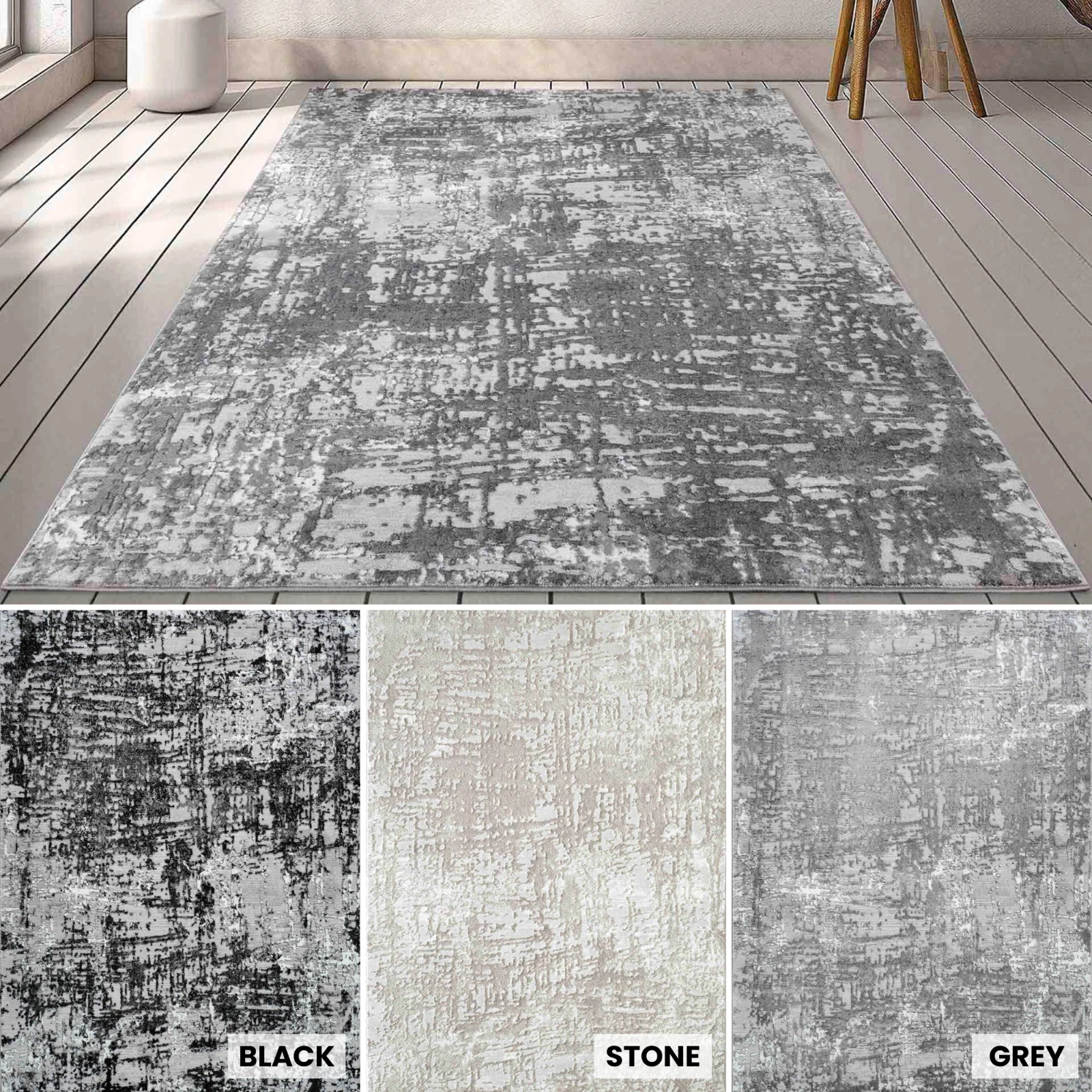 Serenity Modern Area Rugs Abstract Lines Contemporary Small -Large
Opens in a new window or tab