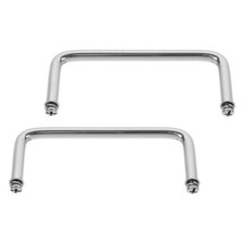  Lot de 2 poignées pour chauffe-plats de Noël, en acier inoxydable, idéales pour