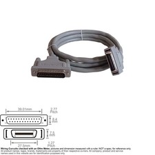 Cable Parallel Printer Centronics Mini 36-Pin DB25 25-Pin 6FT IEEE HP Micro AC