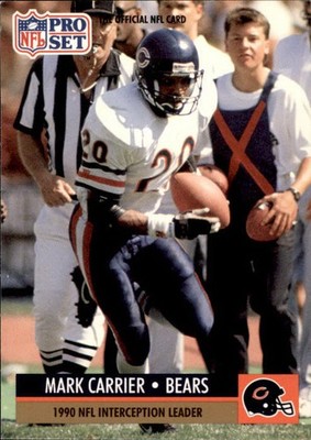 1991 NFL Pro Set Mark Carrier #18 (6023)