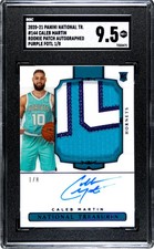 2020 Panini National Treasures Caleb Martin #144 RPA Purple Fotl SGC 9.5