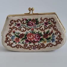 Women Embroidered Purse Flowers Bags Hand Made Vintage Small Purse Retro Backs
