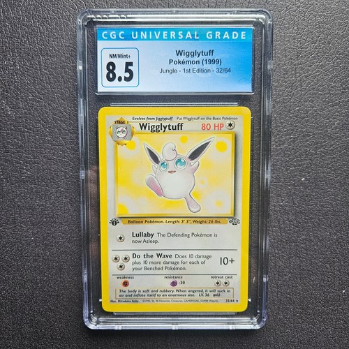 Wigglytuff (1st Edition) graded CGC 8.5 for sale on eBay