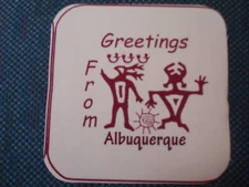 6 fabric pieces - SOUTHWESTERN- ALBUQUERQUE Greetings