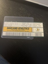 Texas Rangers Vs  Oakland A's Ticket Stub 9/25/1989 Charlie Hough Vs Bob Welch