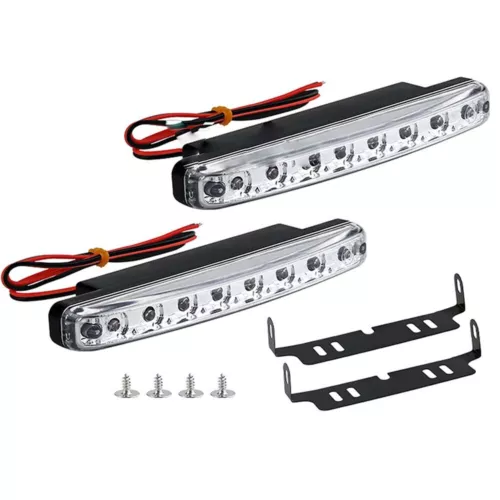 2X LED Tagfahrlicht Prüfzeichen Tagfahrleuchten E4 R87 Tageslicht TFL DLR 12V - Bild 9 von 9