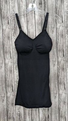 Women's Black Fitted Spanx Style Base Layer Size Small Adjustable Strap 