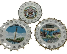 VTG Collectors 3 Plate Set - San Francisco Las Vegas Astroworld Destination