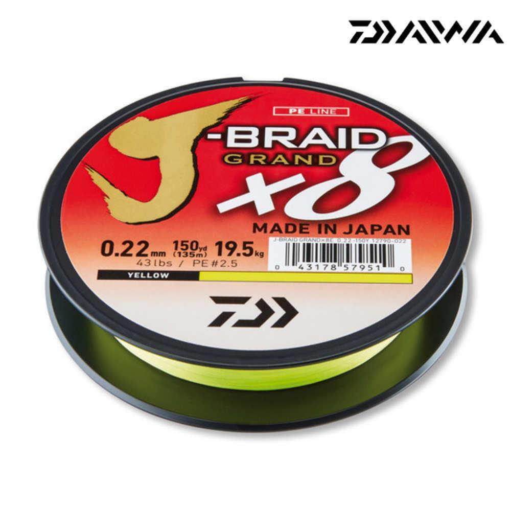 Daiwa J-Braid Grand X8 Шартрезовый Ангельский шнур с гефлохтеновым шнуром 5190₽
